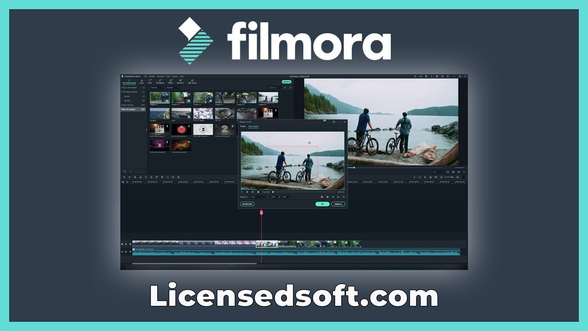 Wondershare Filmora 12.4.3 For Mac cover photo by licensedsoft.