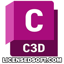 Autodesk AutoCAD Civil 3D 2024 Cover Icon By Licensedsoft