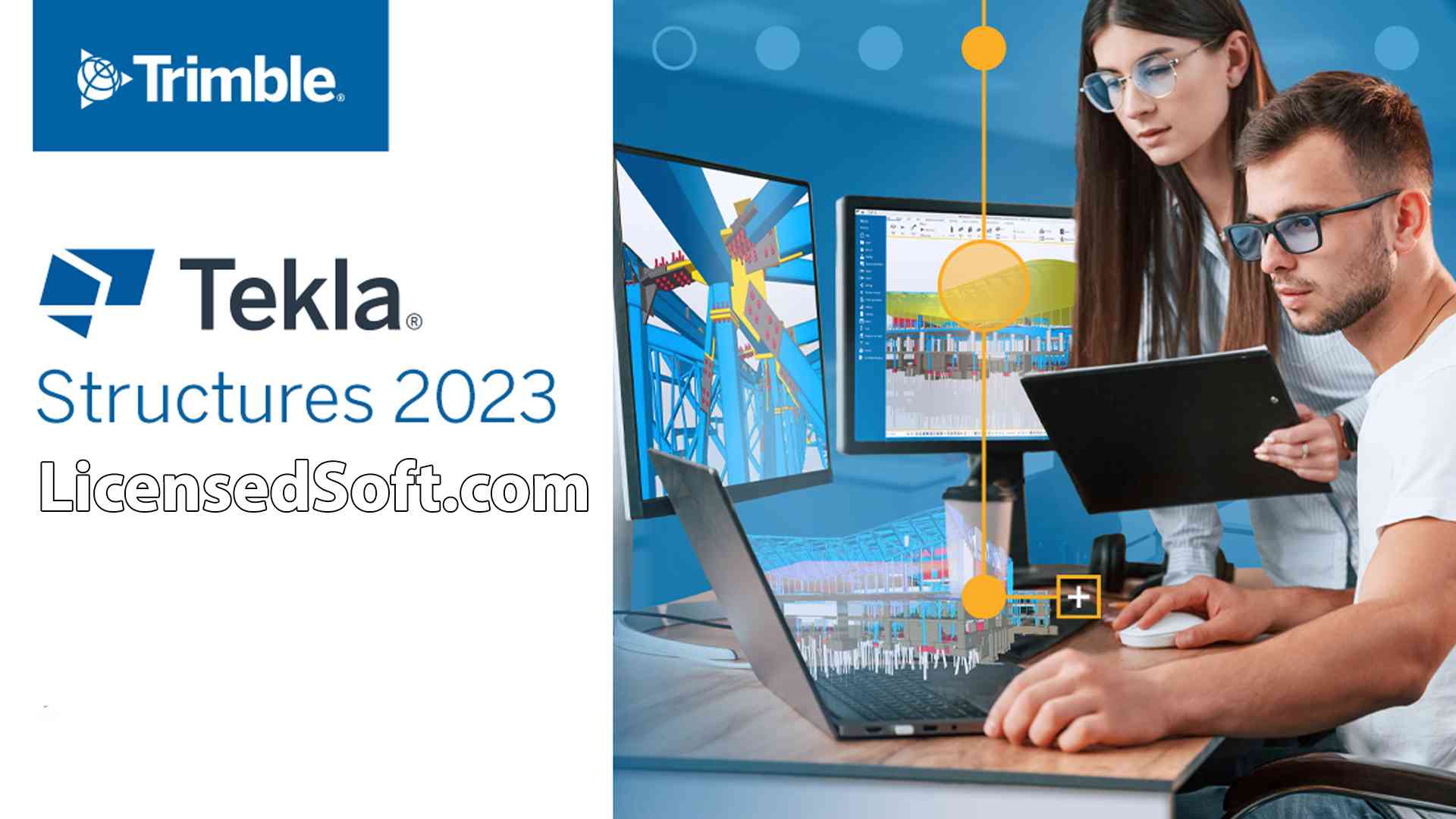 Tekla Structures 2023 SP4 Lifetime License Cover Image By LicensedSoft