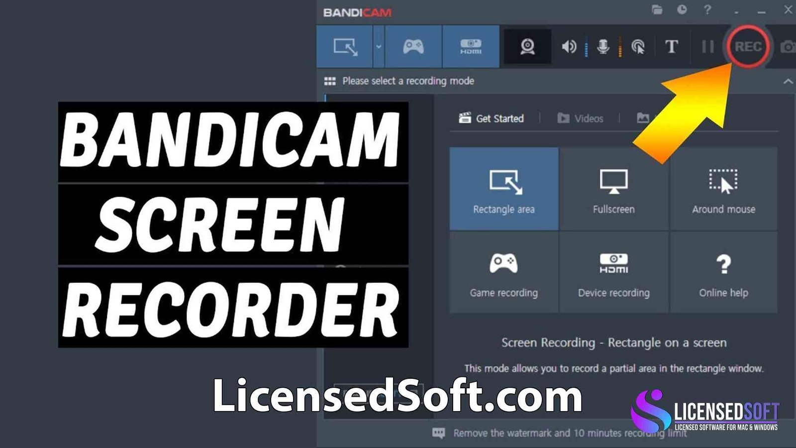 Bandicam 6.2.4.2083 Full Premium Version Cover Image By LicensedSoft