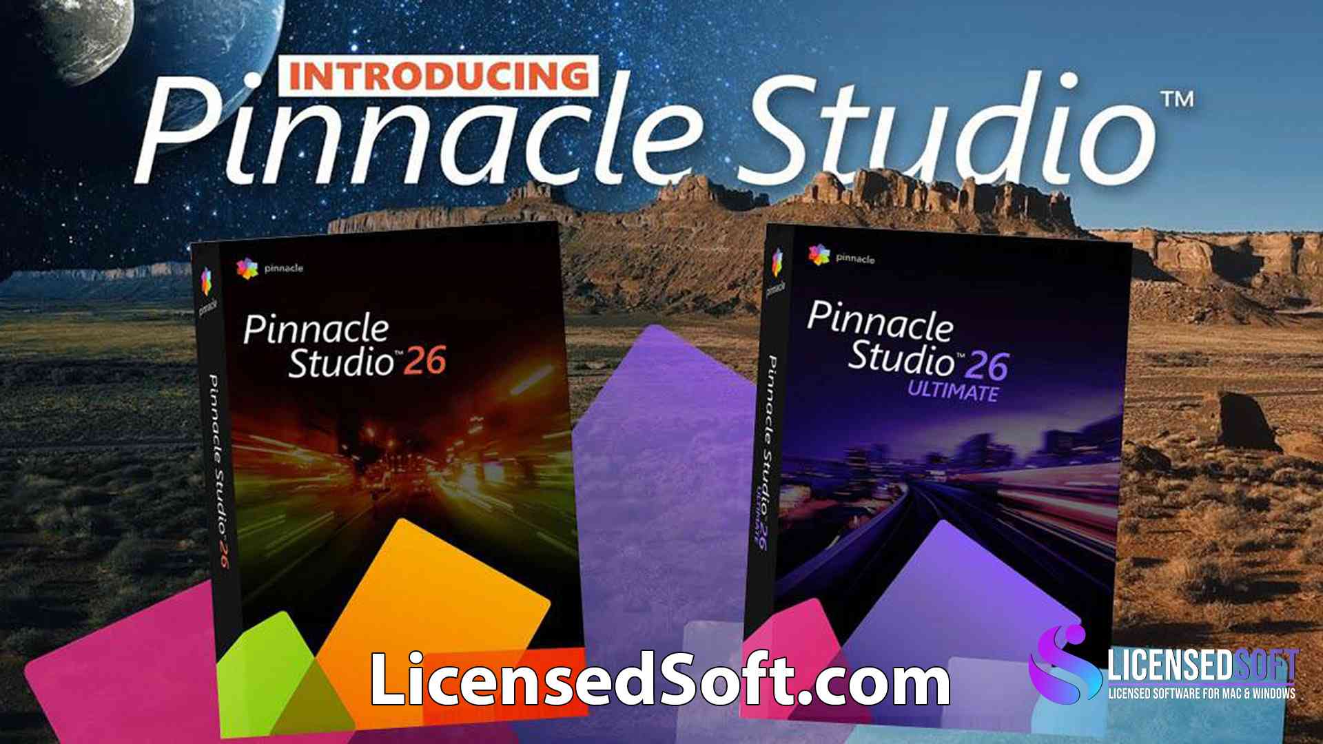 Pinnacle Studio Ultimate 26.0.1.181 Full Cover Image By LicensedSoft