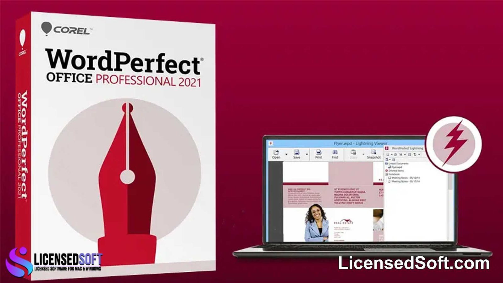 Corel WordPerfect Office Professional 2021 By LicensedSoft