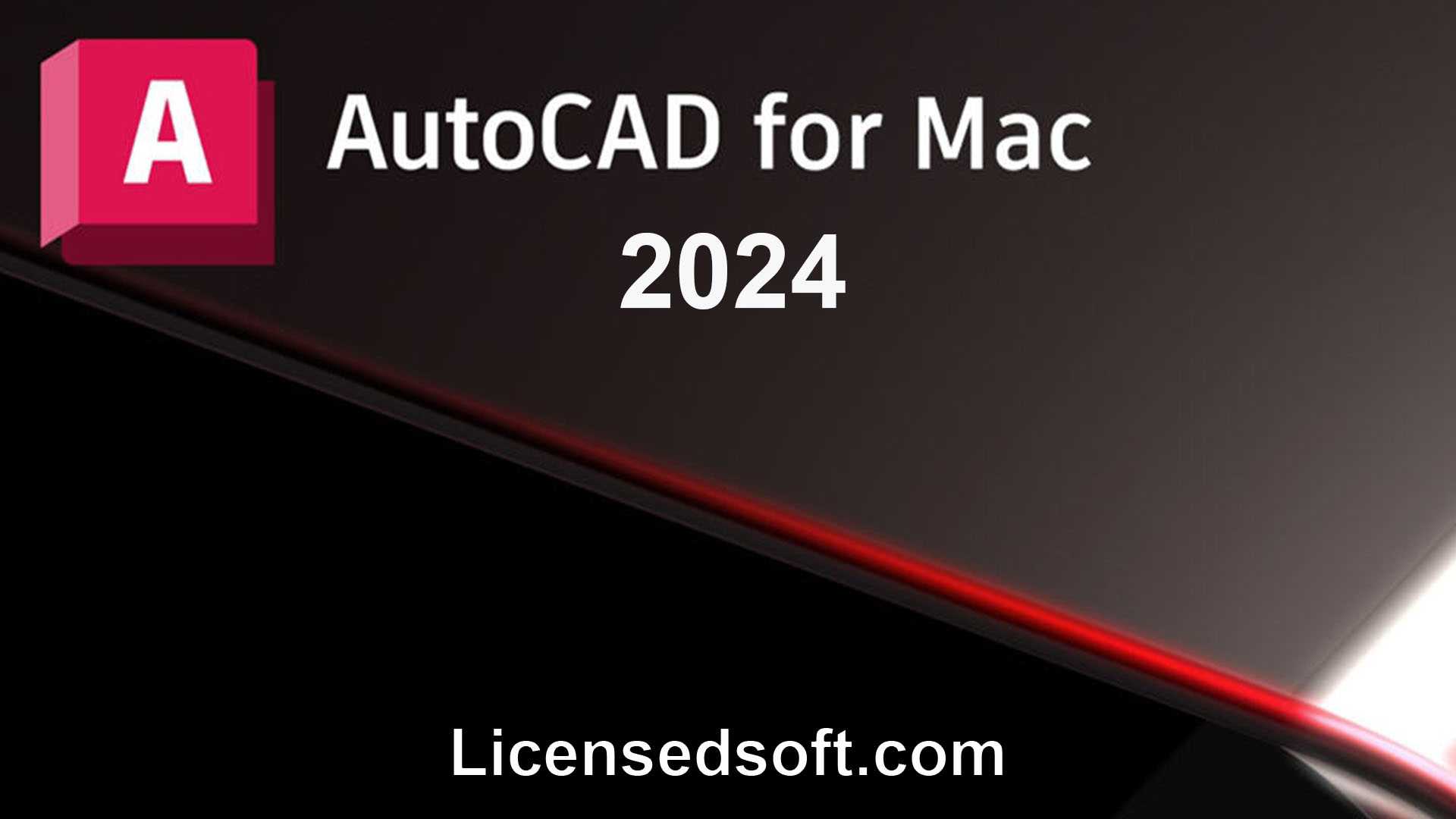 Autodesk AutoCAD LT 2024.1 for mac Lifetime Premium cover photo by licensedsoft