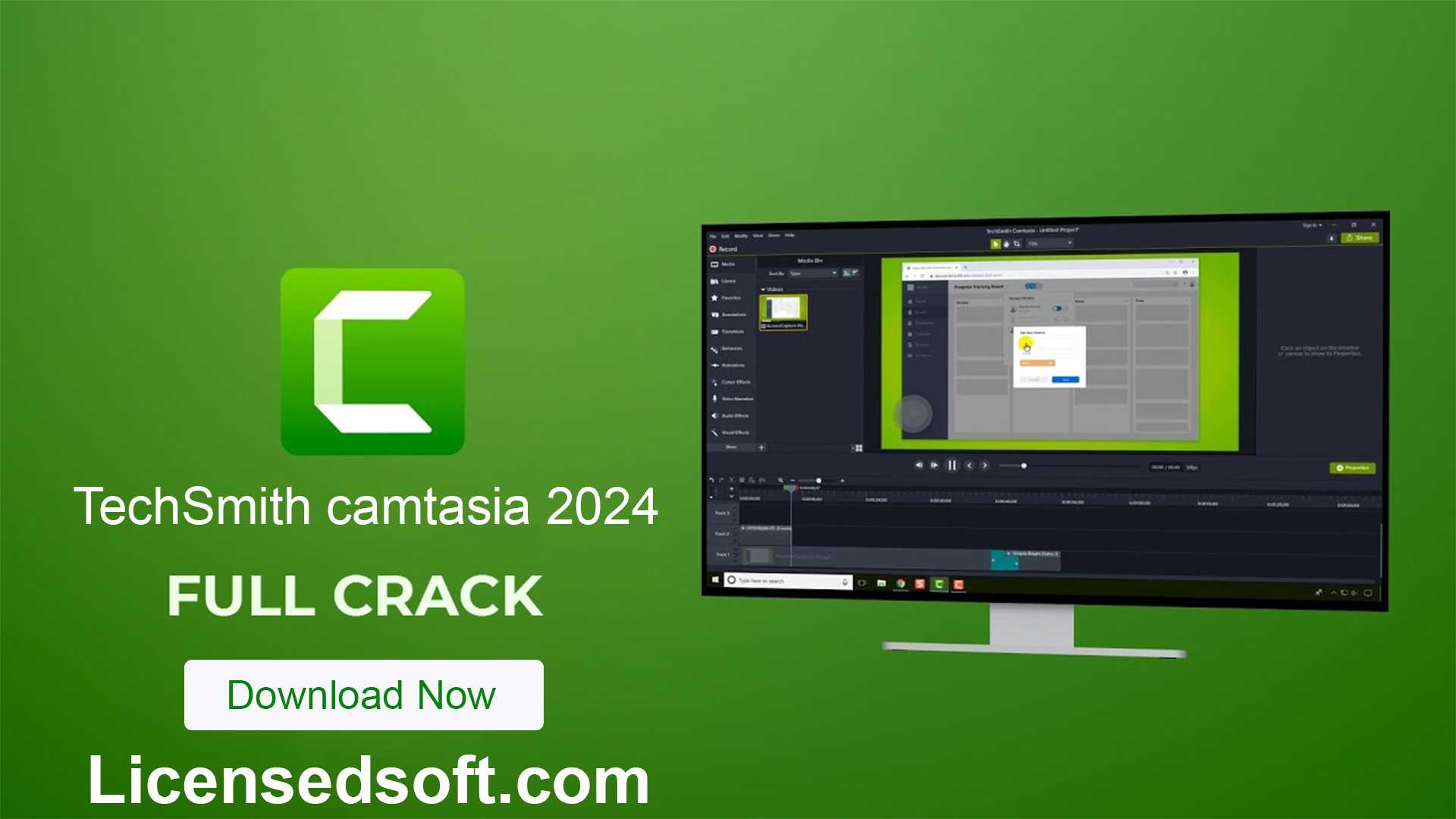 TechSmith Camtasia For macOS Lifetime Premium cover photo by licensedsoft