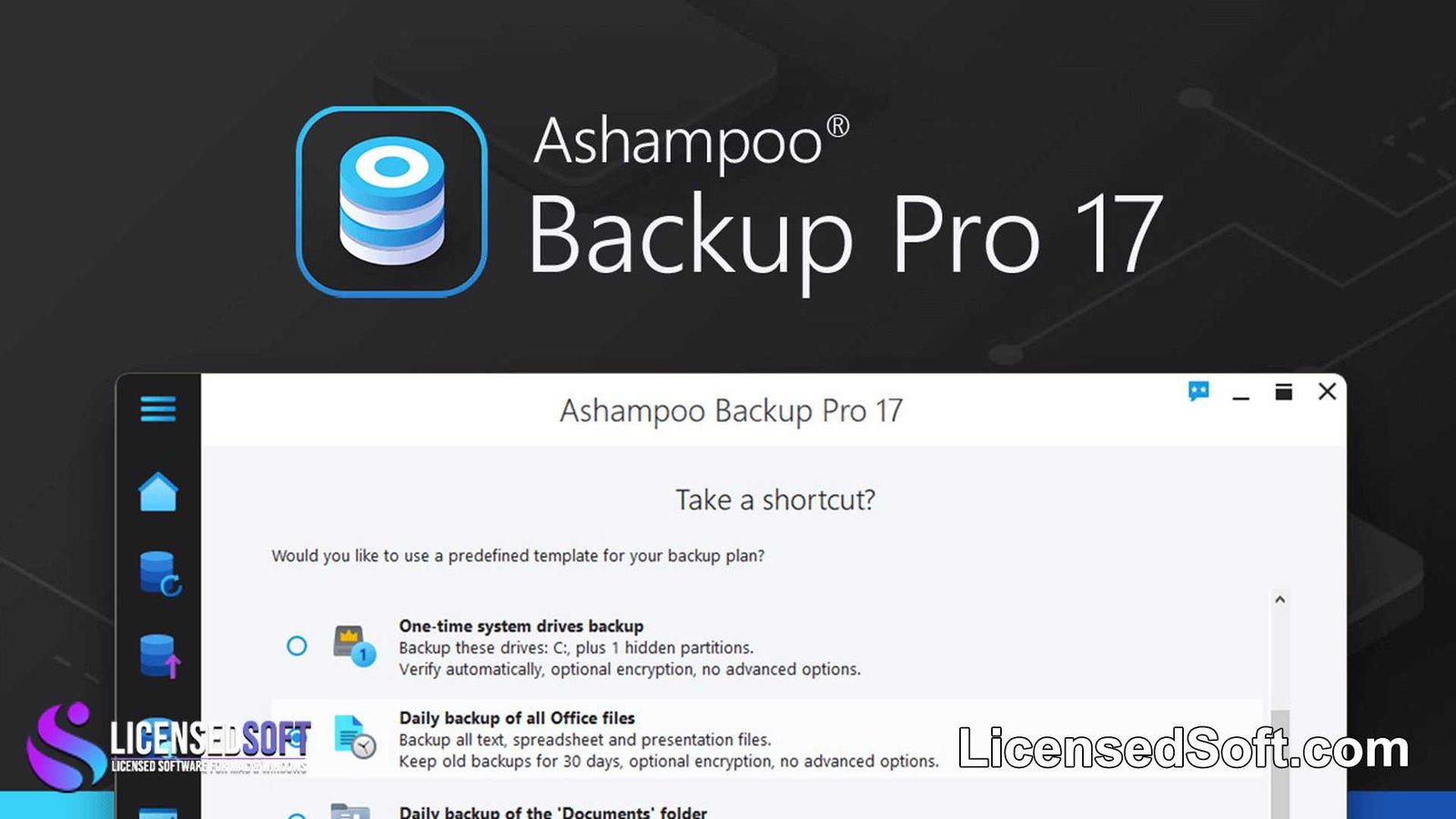 Ashampoo Backup Pro 17.11 Perpetual License By LicensedSoft