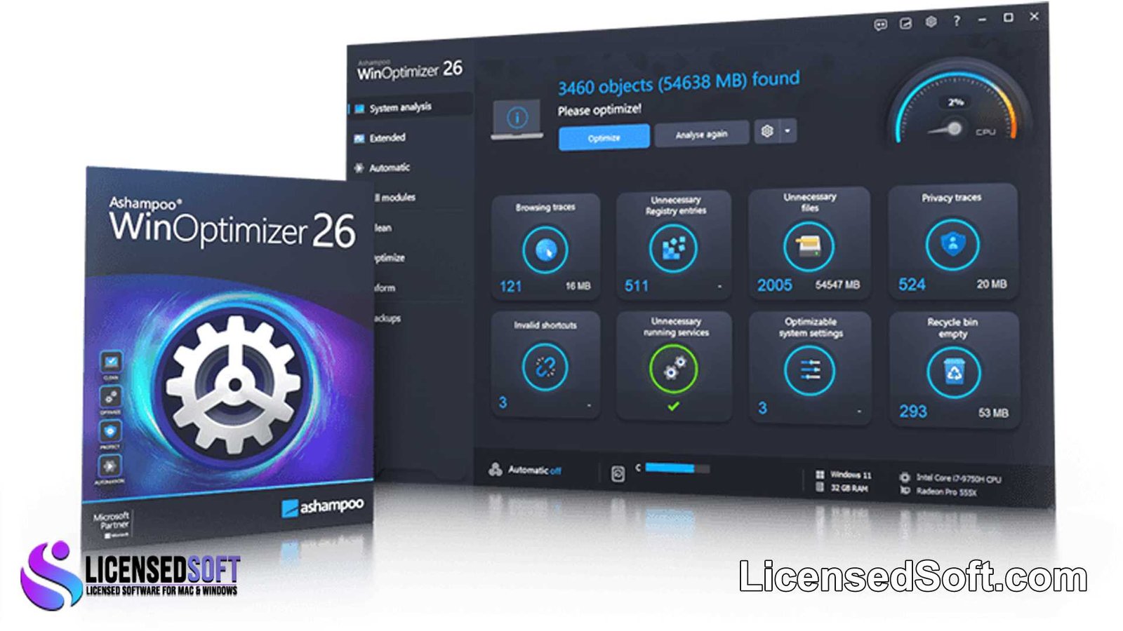 Ashampoo WinOptimizer 26 Perpetual License By LicensedSoft