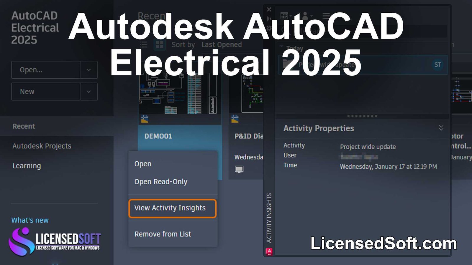 Autodesk AutoCAD Electrical 2025 By LicensedSoft