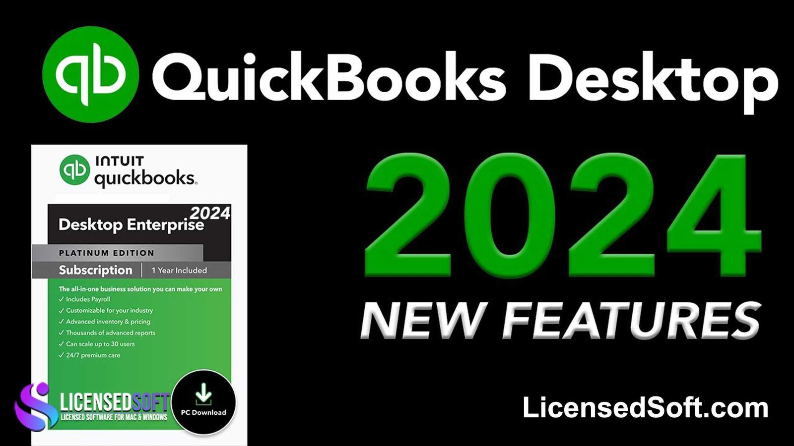 QuickBooks Enterprise 2024 v24.0 R4 Perpetual License By LicensedSoft