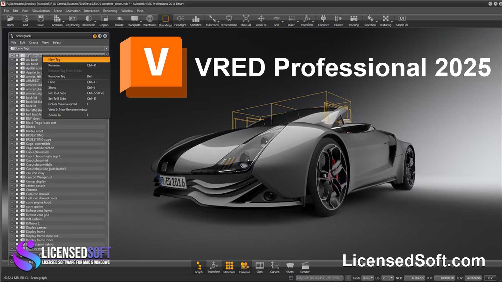 Autodesk VRED Professional 2025 Perpetual License By LicensedSoft