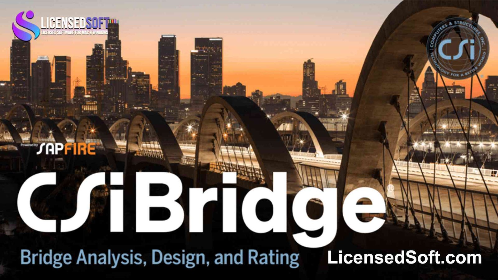 CSI Bridge 25.2 Perpetual License By LicensedSoft