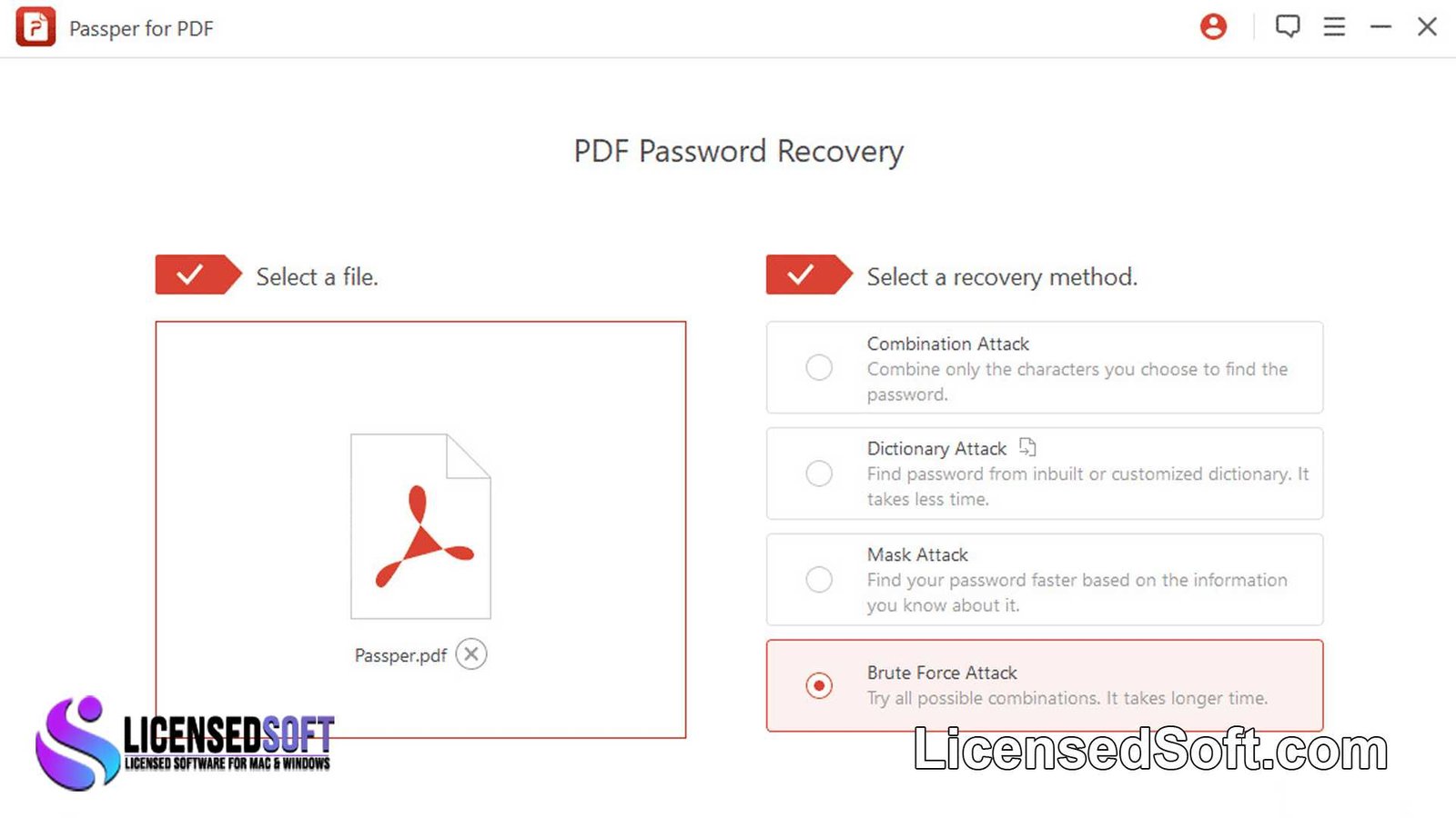 Passper for PDF 3.9.3.1 Lifetime License By LicensedSoft