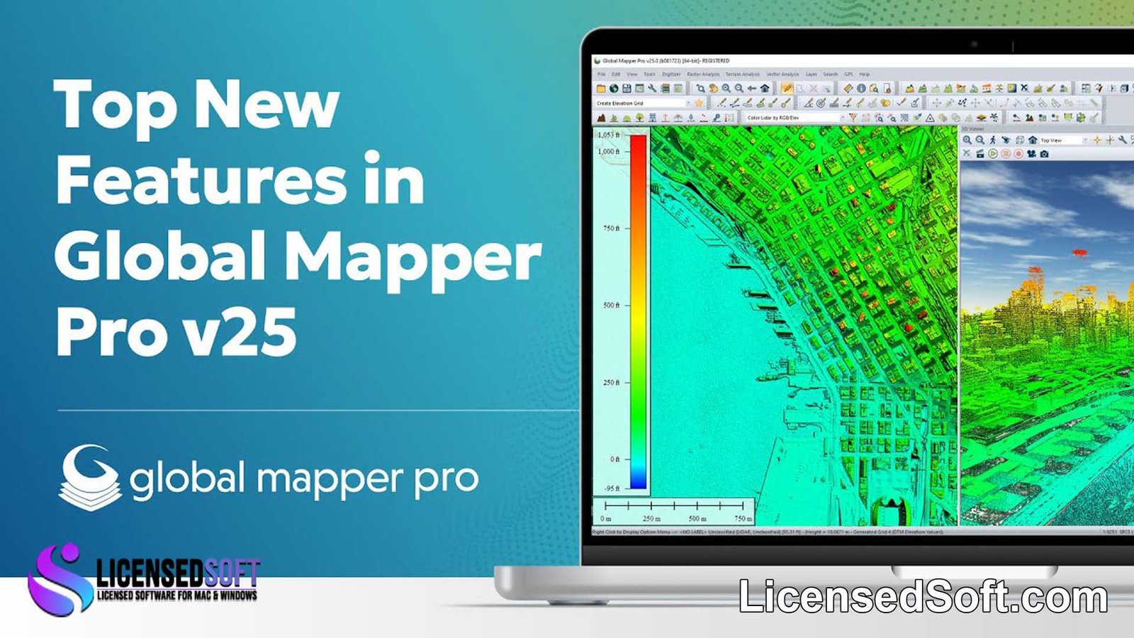 Global Mapper Pro 25 Lifetime License By LicensedSoft