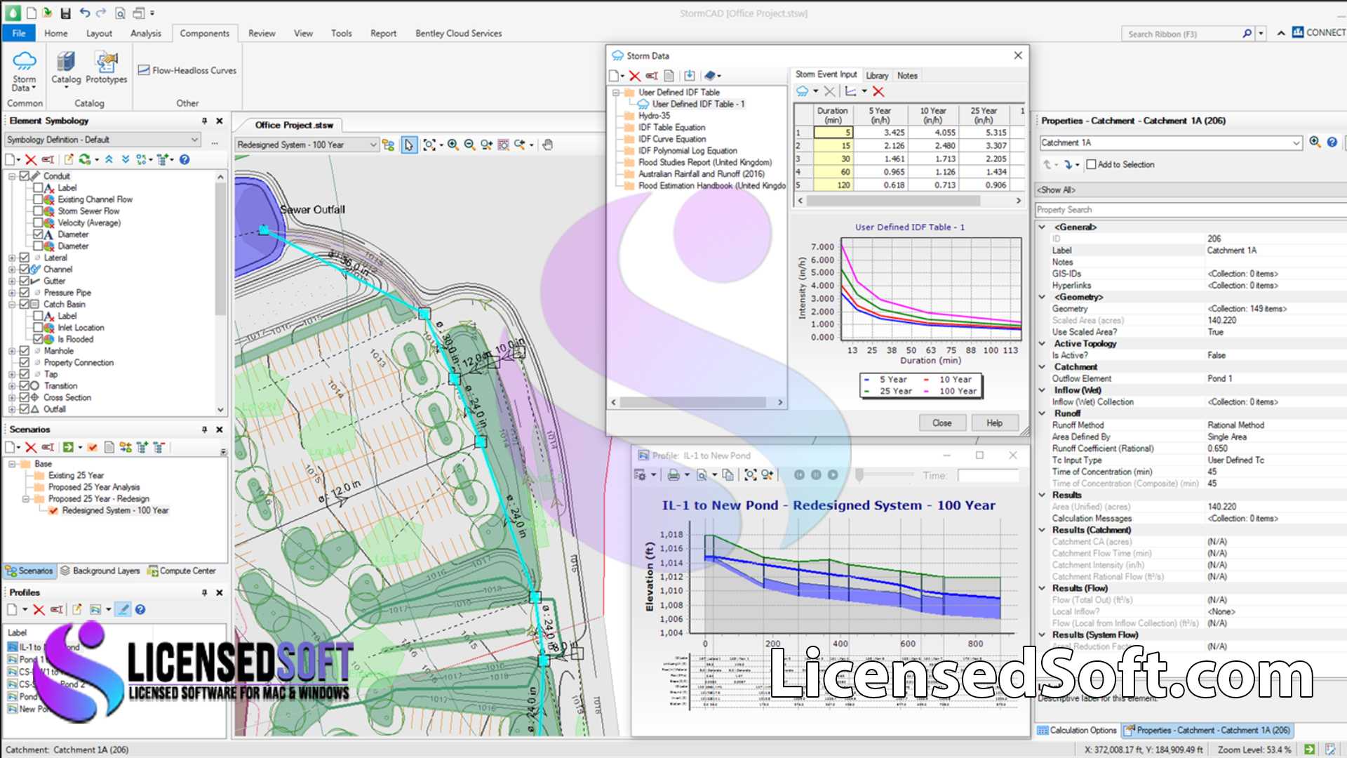 OpenFlows StormCAD 2024 Ultimate Yearly By LicensedSoft