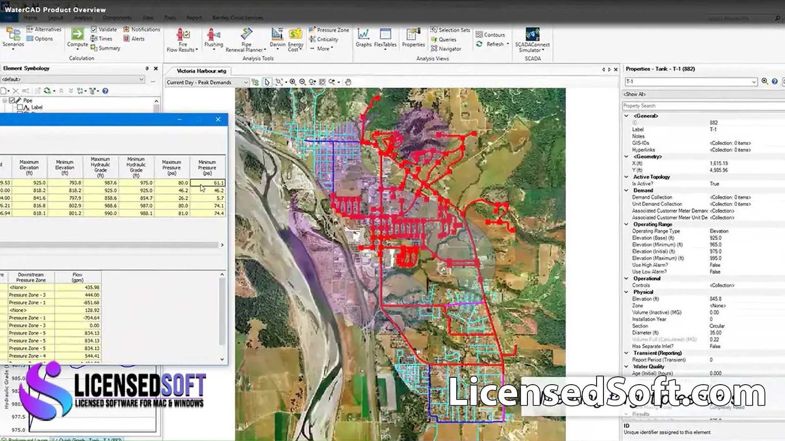 OpenFlows WaterCAD 2024 Ultimate Yearly By LicensedSoft