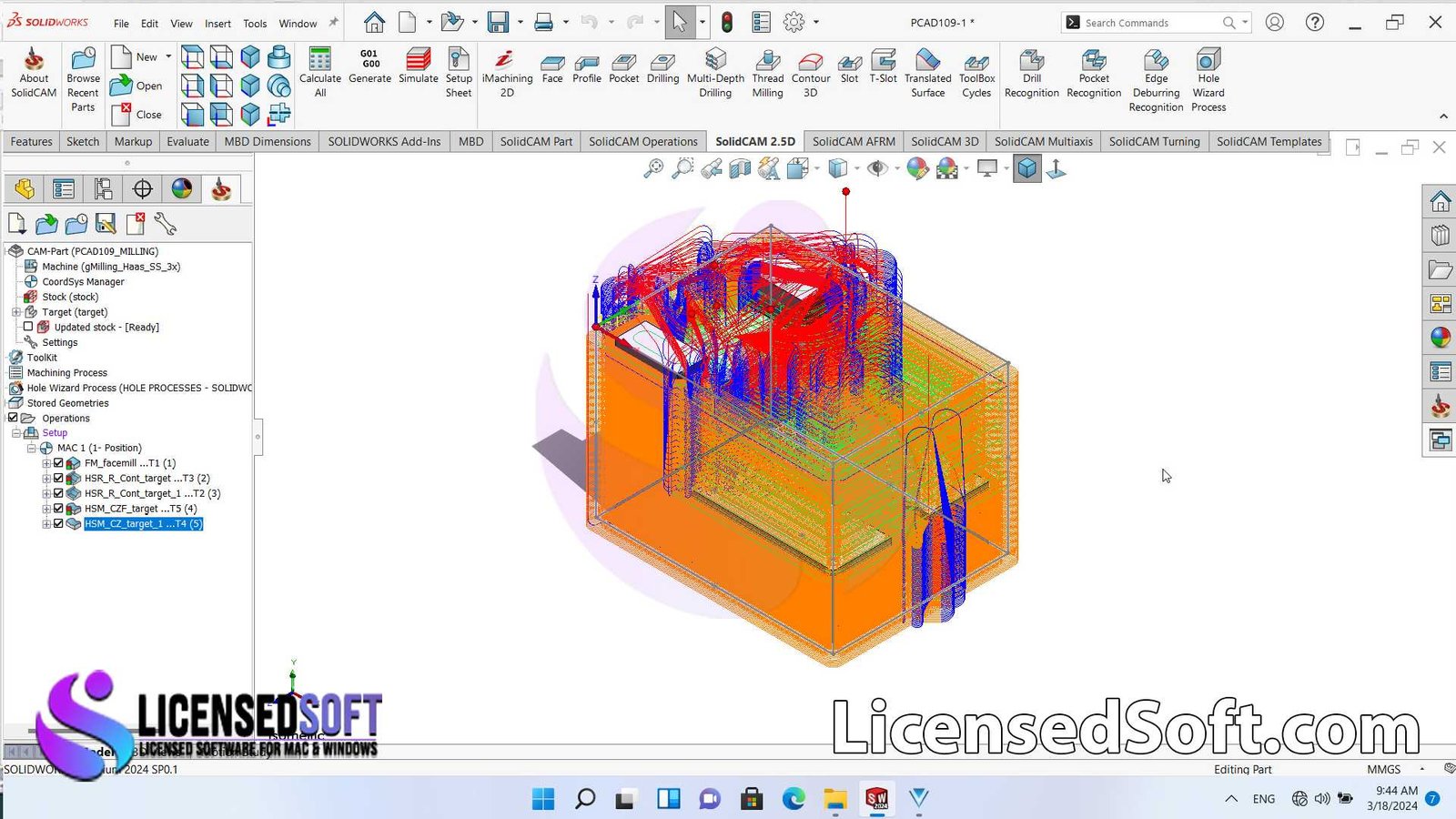 SolidCAM 2024 SP1 for SolidWorks Perpetual License By LicensedSoft