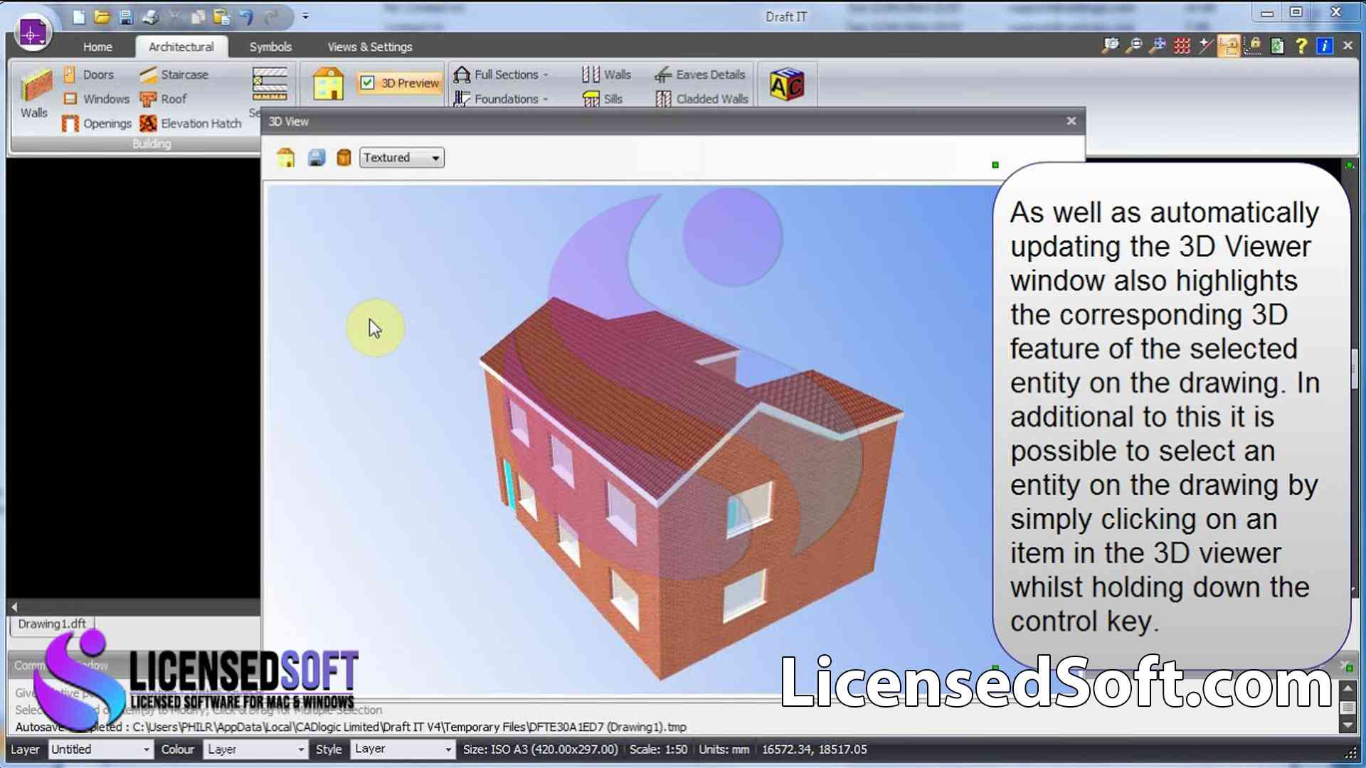 CADlogic Draft IT Architectural 5 Perpetual License By LicensedSoft