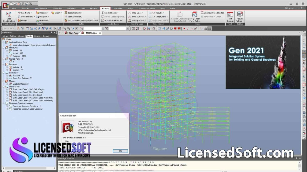 midas Gen 2021 v3.1 Full Version - LicensedSoft