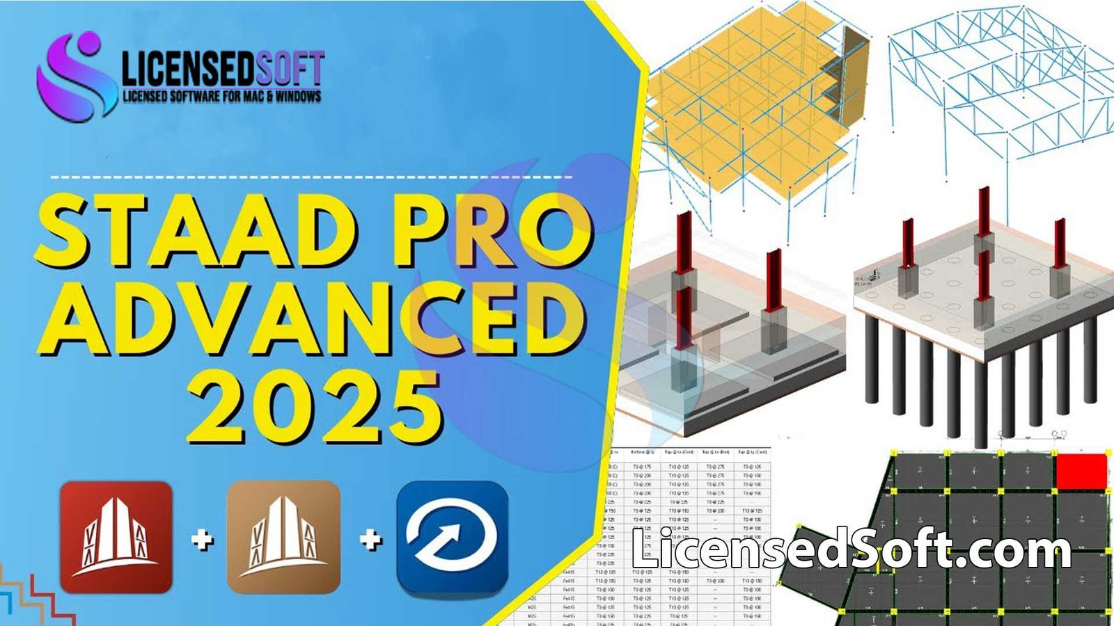 Bentley STAAD Pro Advanced 2025 Full Version By LicensedSoft