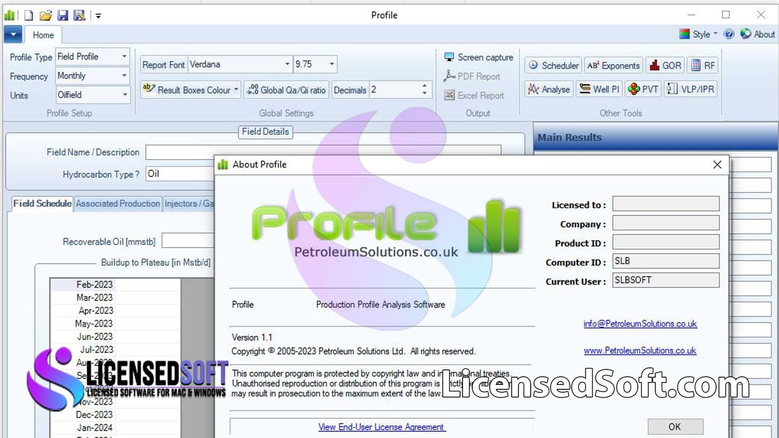 PetroleumSolutions Profile 1.1 Full Version By LicensedSoft