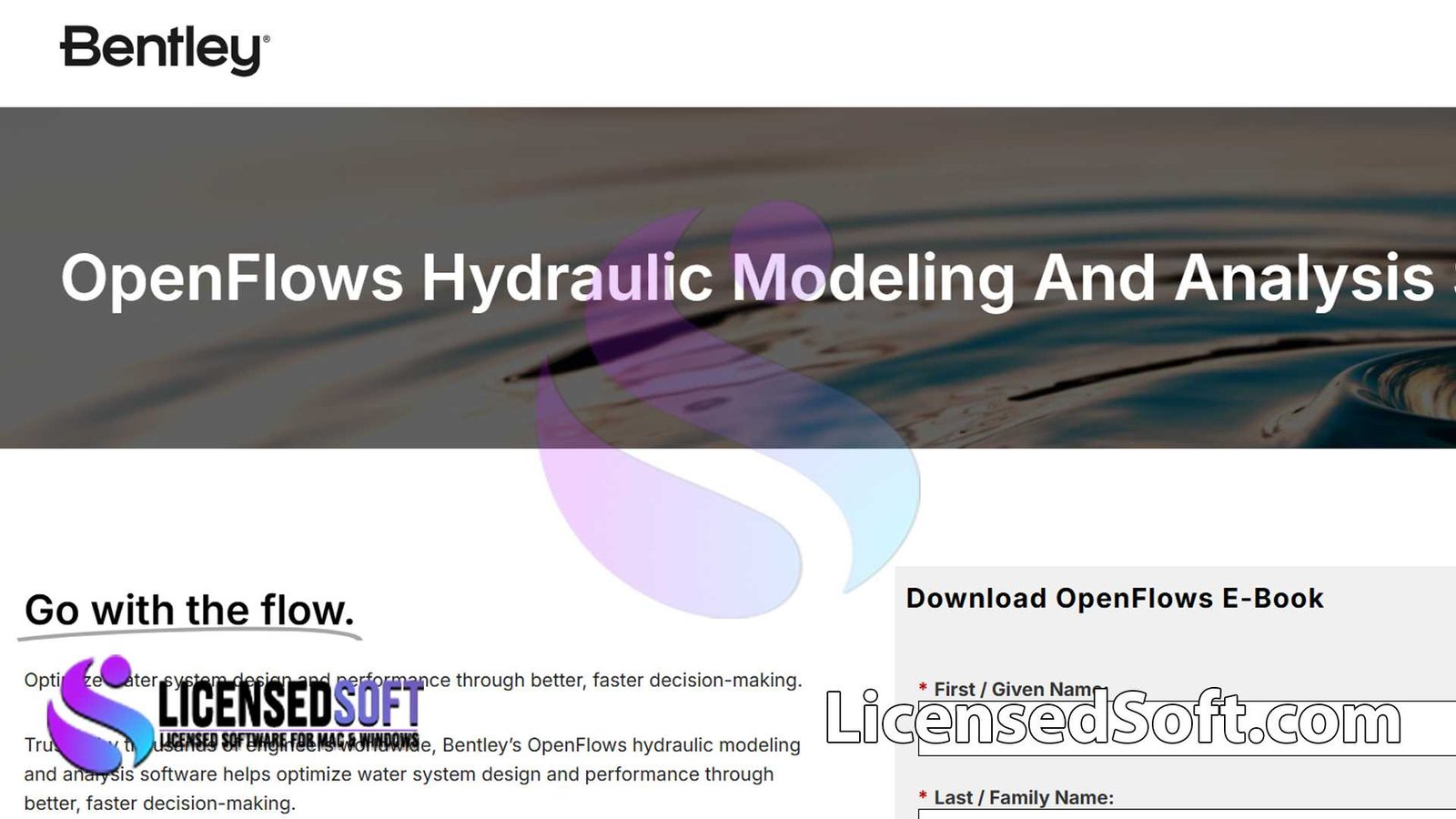 Bentley OpenFlows Hydraulics & Hydrology 2025 Full Version By LicensedSoft
