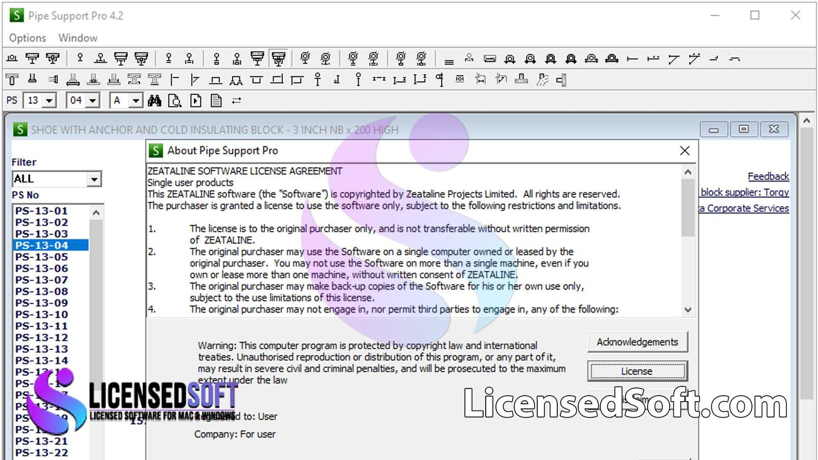 Zeataline Pipe Support Pro v4.2.2 Full Version By LicensedSoft