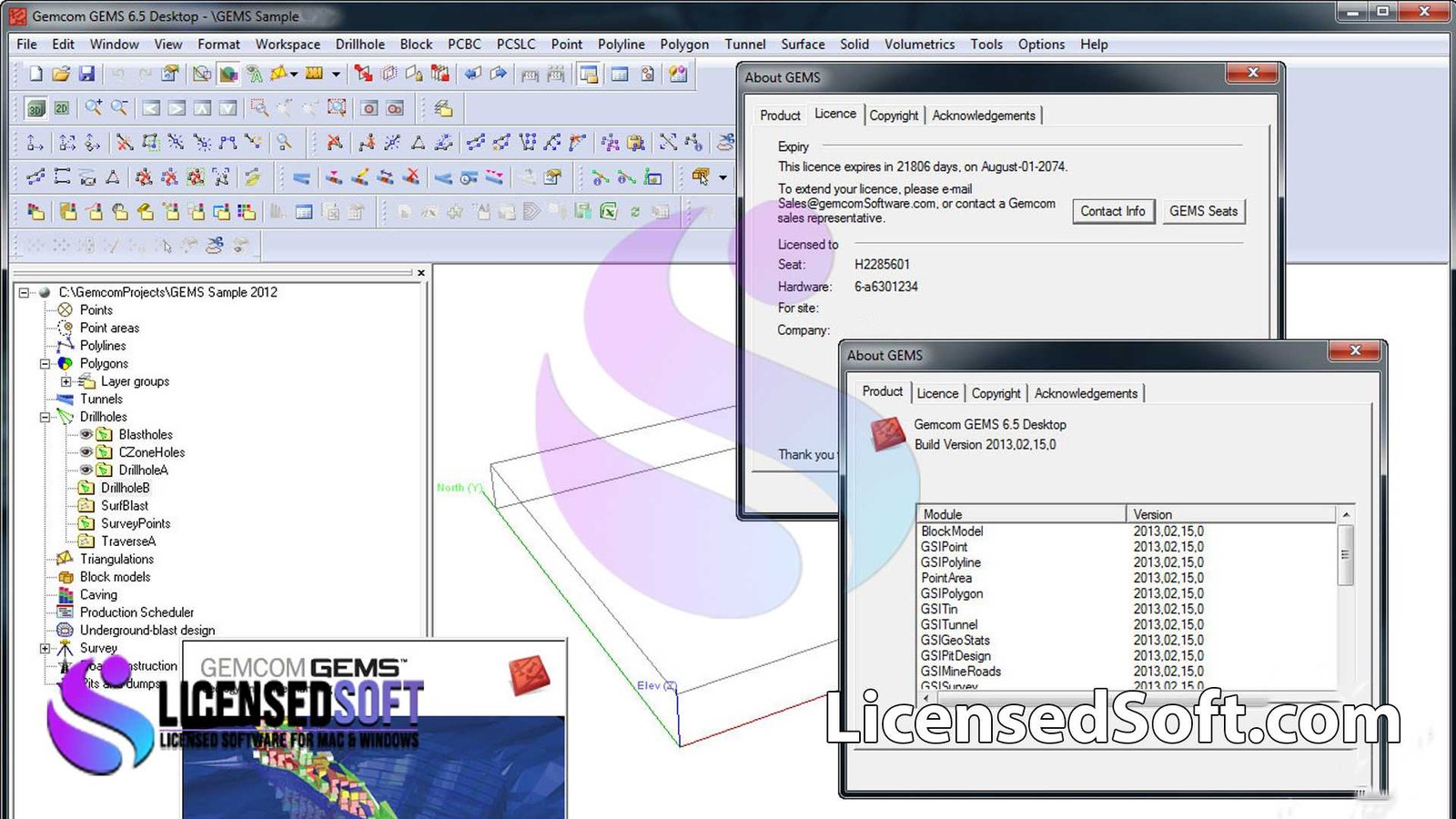 Gemcom GEMS 6.5 Full Version By LicensedSoft