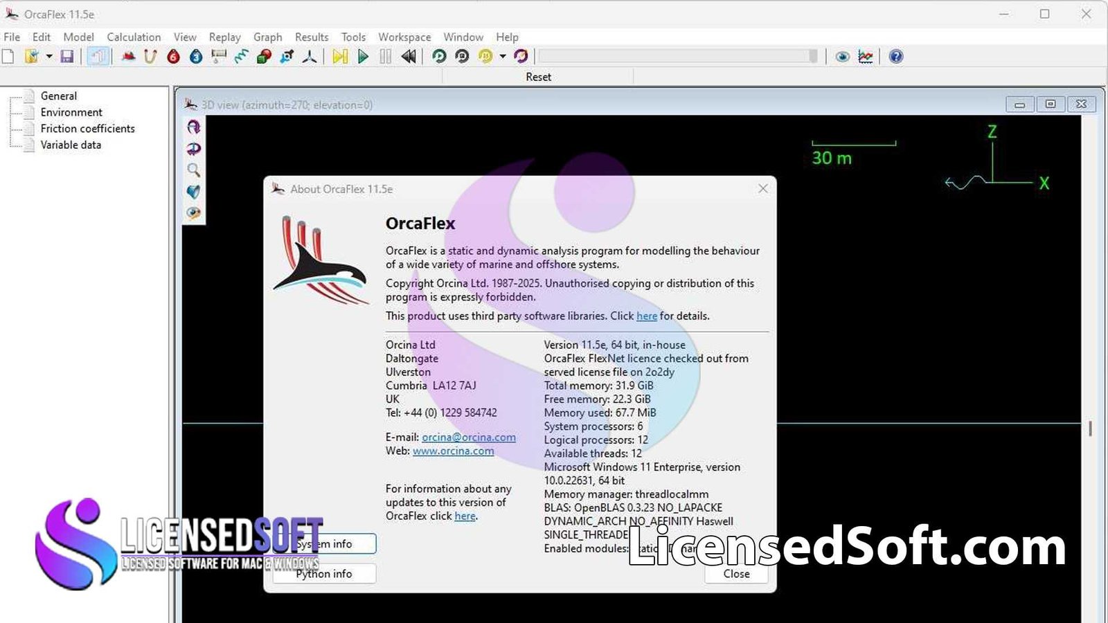 OrcaFlex 11.5 Full Version By LicensedSoft