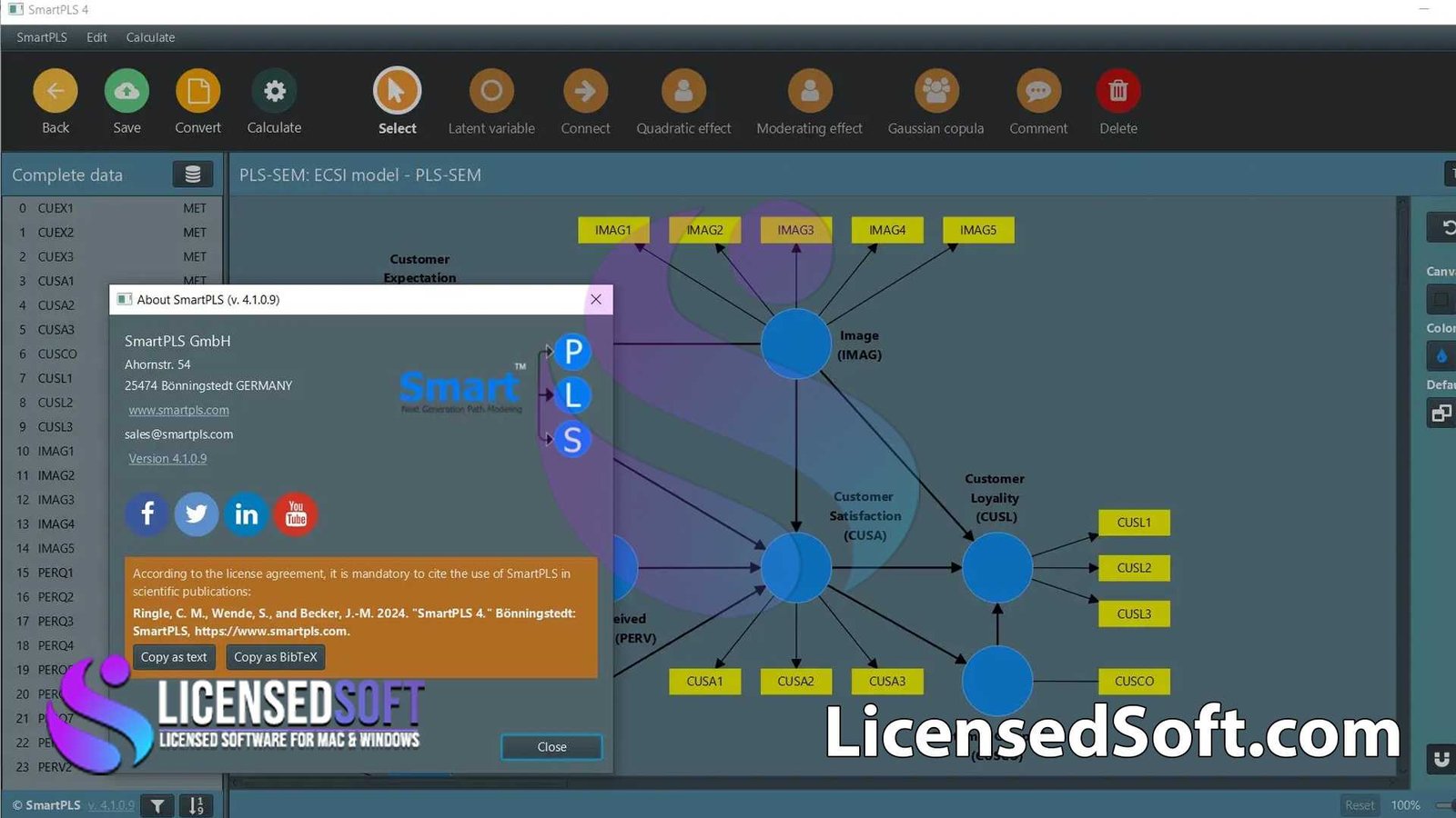 SmartPLS Professional 4.1.0.9 Full Version By LicensedSoft