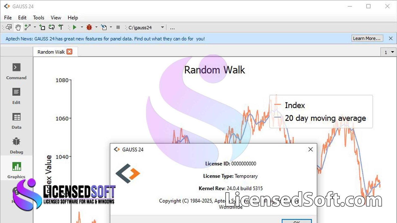 GAUSS 25 Full Version By LicensedSoft